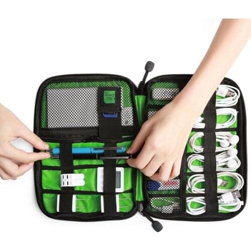 Outdoor Waterproof Multifunctional Storage Bag Earphone Digital Usb Cable Flash Drives Storage Fish Hook Fishing Line Storage