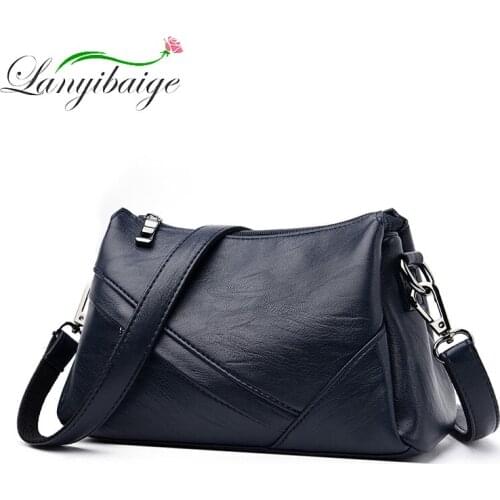 New Luxury Handbag Ladies Famous Brand Pu Leather Ladies Shoulder Pack 2021 Hot Sale Oil Leather Large Capacity Messenger Bag