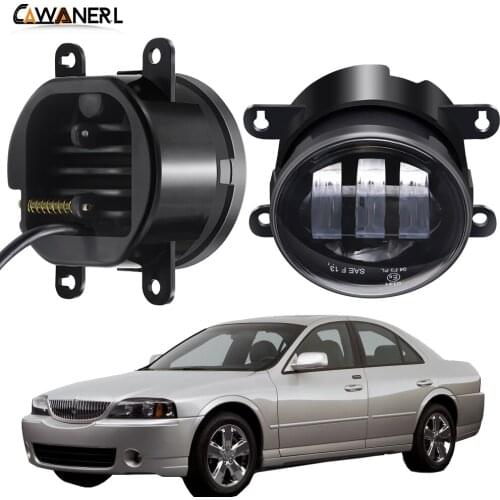Fog Light Assembly 30W 6000LM Car Front Bumper LED Fog Lamp DRL White Amber H11 12V For Lincoln LS 2005 2006