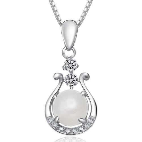 MENGYI Wholesale Fashion Lady 9 2 5 Necklace Water Drop Pendant Inlaid Opal Zircon Women Fine Jewelry Engagement Choker