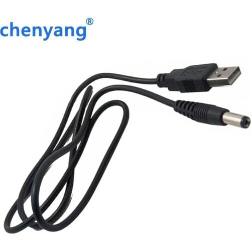 0.8M Barrel Jack Adapter - USB to 5.5mm, 5V USB + DC JACK Cable Wire(5.5x2.1mm)