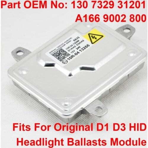 1PCS 12V 35W D1S D3S OEM HID Xenon Headlight Ballast Control Unit Module Car Part Number 130732931201 A1669002800 Fits BMW Benz