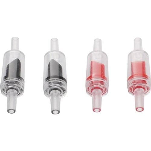 100 Pcs Home Fish Aquarium Air Pump Check Valve Fish Tank One Way Non-Return Valve Aquarium Co2 System Stop Return Water Valves