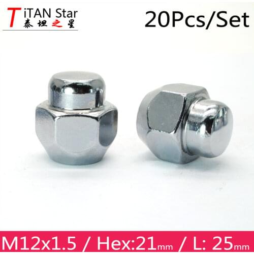 20Pcs M12x1.5 1.5 OEM OE Stock Factory Wheels Rims Hex 21mm Lug NUTS For Mazda 3 6 Atenza Axela CX-5 CX-4 RX-8 112125-07