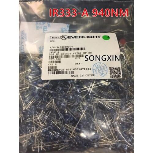 20pcs EVERLIGHT IR333-A 5MM 940NM Infrared LED Diode 5mm Infrared LED T-1 3/4