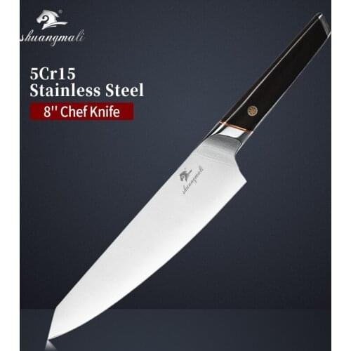 8Inch Home Cooking Kitchen Knife 5Cr15 Stainless Steel Utility Chef Knives Japanese Cleaver Meat Slicing Vegetable Kitchen Knife