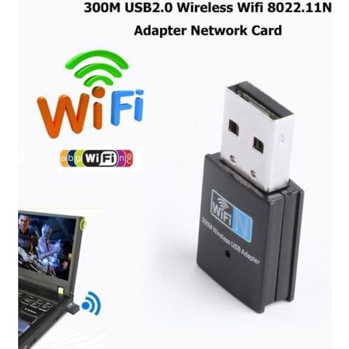 USB 300m Wireless Network Card 2.0 Mini WIFI Receiver WiFi Signal Receiving Transmitter IEEE 802.11b/g/n