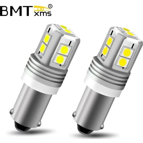 BMTxms 2Pcs Bay9s H21W 64136 LED Bulb Cambus For Volkswagen VW Golf MK7 GTD GTI R TSI LED Backup Reverse Light Xenon White