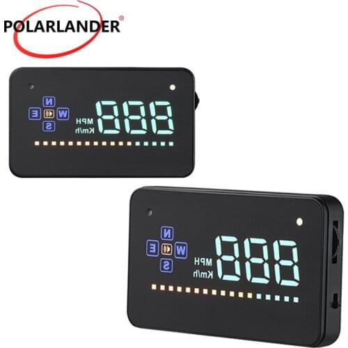 3.5" Screen A2 Digital Car Head Up Display Car Speedometer Vehicle Speeding Warning GPS Speedometer