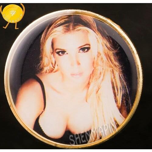 Ivanka Trump Commemorative Coin World Supermodel Sexy Gold Coins Collectibles Trump Daughter Liberty Challenge Coin