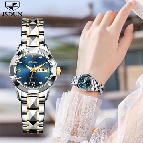 Quality automatic mechanical watches for men luxury brand JSDUN 50m waterproof Lovers watches womens watch 2020 male wristwatch