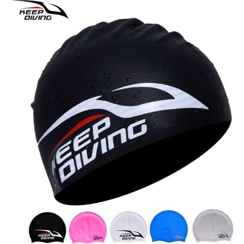 KEEP DIVING Swimming Caps