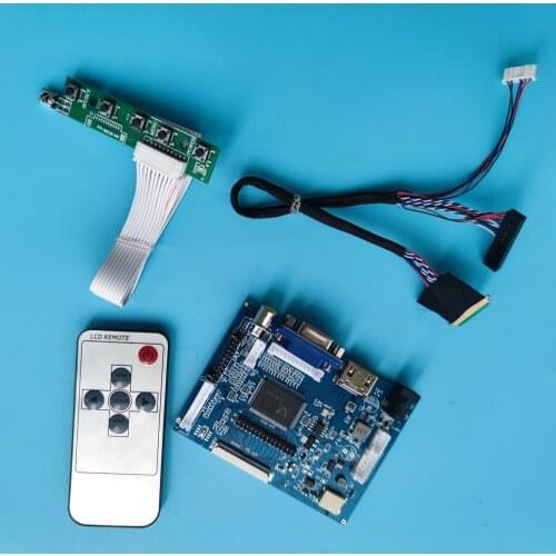 Kit Work for HT140WXB 1366x768 display VGA AV monitor LCD Controller Board Screen 40pin driver panel LED HDMI 2AV remote