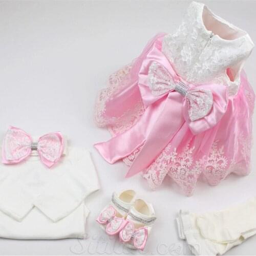 Baby girl Pink Mevlüt Kit Set Dress