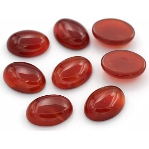 Red Agate stone Dome Oval Cabochon Natural stone Flat Back cabochons 13x18mm 18x25mm 22x30mm 12x16mm