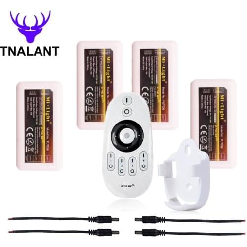 Milight FUT007 FUT036 2.4G RF Wireless 4 Zone Single Color Controller Dimmer 2835 3014 5050 For LED Strip DC12-24V