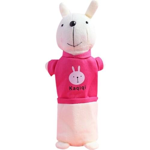 Cute Solid Color Plush Pencil Case For Girls Pencil Bag Stationery Pencilcase Kawaii School Supplies