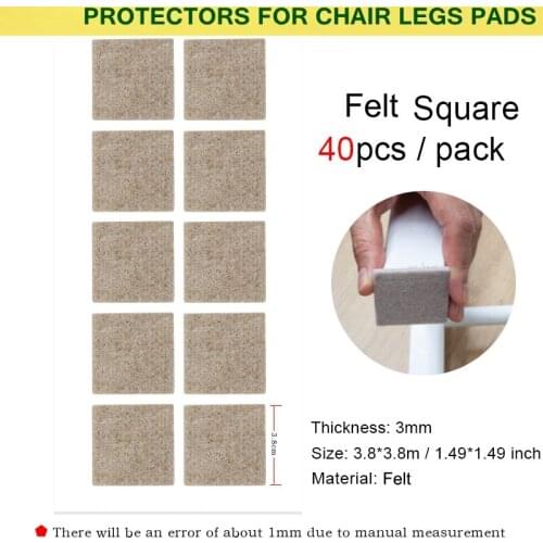 Chair Stickers Non-Slip Felt Pads Dining Chair Legs Static Table And Legs Increase Treble Gasket Wool Felt Furniture Stool Table