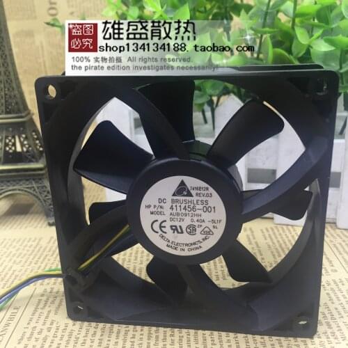 For Delta AUB0912HH 12V 9 9025 411456-001 Chassis Power Supply Cooling Fan