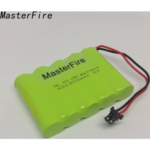 MasterFire Original 6V AA 1800mah Ni-MH Battery Rc toys Cars Tanks Robots Boats Truck Guns Rechargeable 6V AA Batteries Pack
