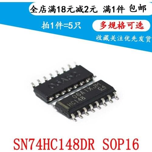 Original imported sn74hc148dr hc148 priority encoder sop-16 (5 pieces)