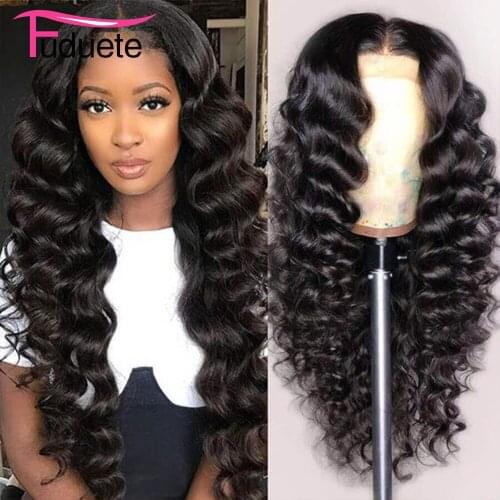 Fuduete 30inch 13x4 Lace Frontal Wig 200 Density Deep Wave Frontal Wig Peruvian Glueless Human Hair Wigs Remy Natural Hair