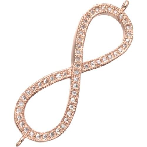 5 pieces Charms For Bracelet Jewelry Making Copper Micro Pave CZ Connectors Charms Bijoux Berloque