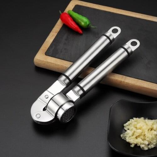 New Arrival 304 Grade Stainless Steel Garlic Press Kitchen Gadgets