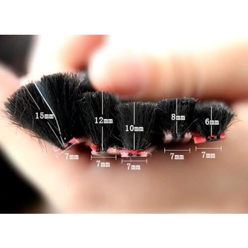 Brush Seal Strip Sliding Sash Gliding Door Window Seals 7mm 7 x 6mm/7mm/8mm/10mm/12mm/13mm/15mm/16mm/20mm 10m Black