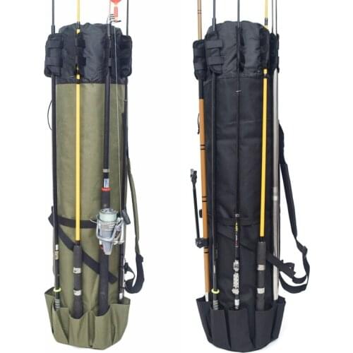 Fishing Rod bag Carrier Fishing Reel Organizer Pole Storage Bag for Fishing and Traveling case Max 5 fishing rods