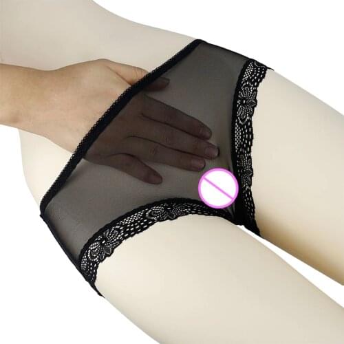 Ultra-thin Transparent Panties Underwear Women Briefs Seamless Panties Solid Female Sexy Briefs Seamless Mid-Rise Lace Panties