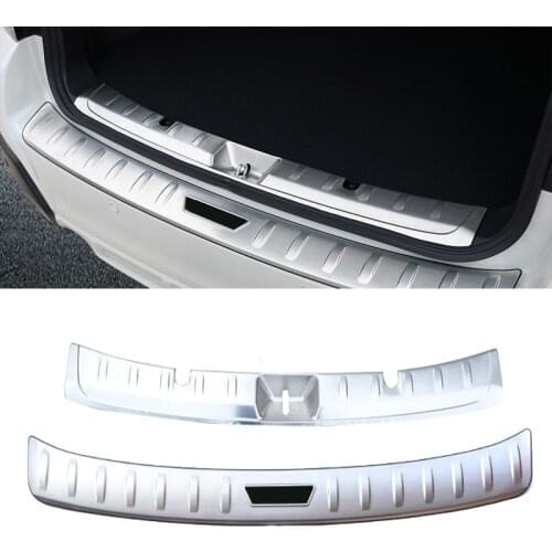 For Subaru XV 2018 Stainless Steel Rear Bumper Protector Sill Trunk Rear guard plate Cover Trim car styling accessories