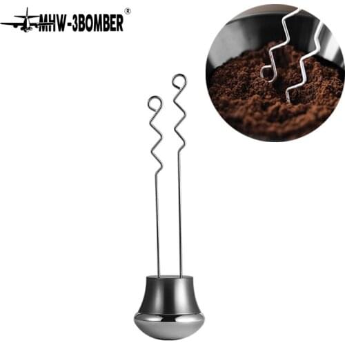 MHW-3BOMBER BEAT Coffee Stirring Needle Stainless Steel Coffee Distributor Powder Distributing Espresso Latte Italian Coffee