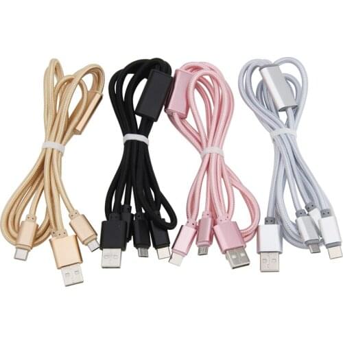 100pcs Micro USB Type C iOS Charger Cable For iPhone 11 Pro X XS Max 6 S 6S 7 8 Plus Samsung Huawei Xiaomi mi 9 10 USBC Cord