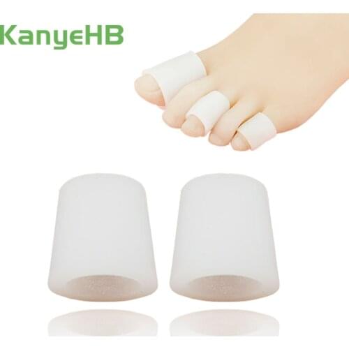 2Pieces Transparent Gel Foot Corns Remover Blisters Bunion Finger Protector Massager Pain Relief Health Care Toe Separator H051