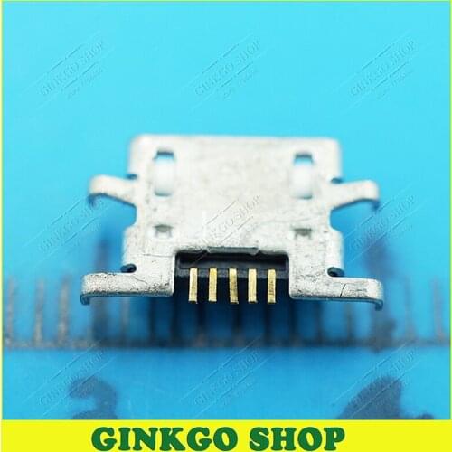200pcs/lot Micro 5P USB jack for HUAWEI Lenovo USB Charger Connector Dock Socket