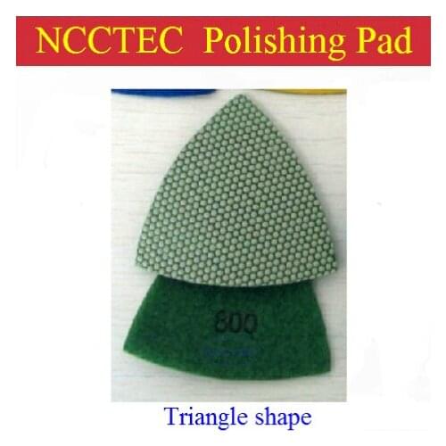 NCCTEC Triangle shape Diamond resin polishing pad FREE shipping (10 pieces per order) | grit: 600# 800# 1500# 3500# 7000