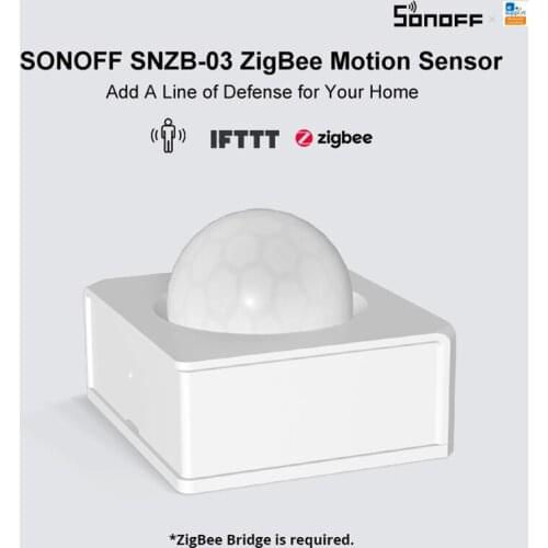 NEW zigbee motion sensor sonoff pir infrared detector human body movement induction compatible with ewelink APP ifttt smart home