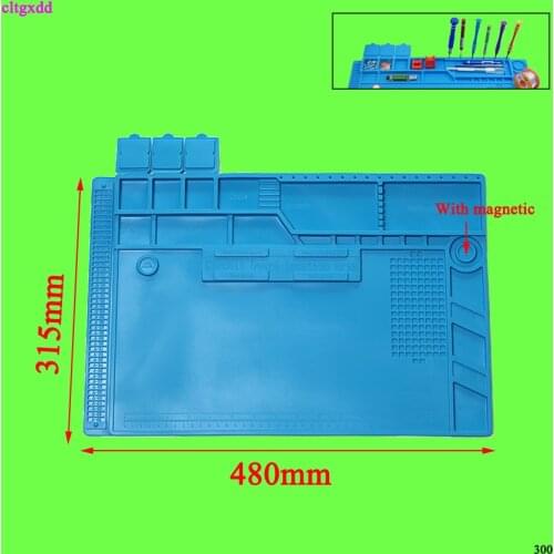 For BGA Soldering Iron Soldering Station Iron Phone PC Computer Repair Mat Magnetic Heat Insulation Silicone Pad Desk Platform
