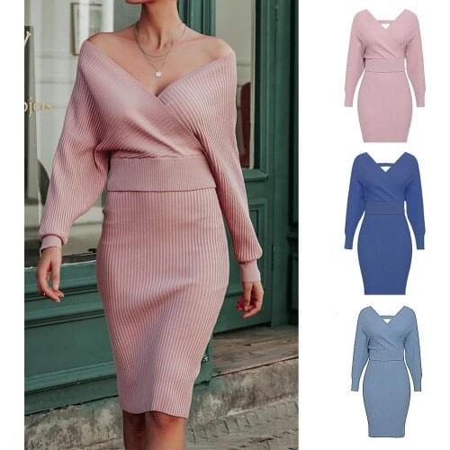 Модные вязаные платья Febelle China At AliExpress