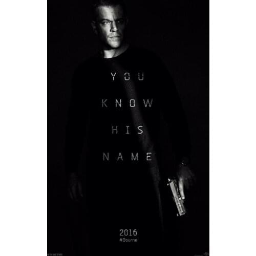 Jason Bourne Movie Art print Silk poster Home Wall Decor