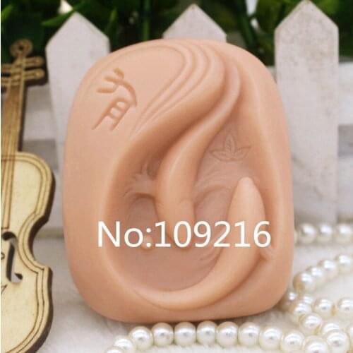 New Product!!1pcs Lovers Fish (zx222) Food Grade Silicone Handmade Soap Mold Crafts DIY Mould
