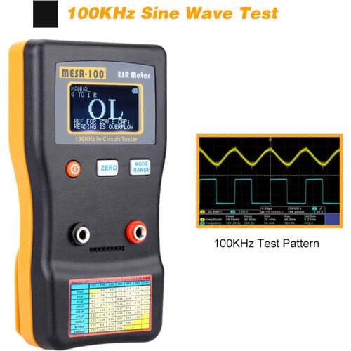 KKMOON MESR-100 ESR Capacitance Ohm Meter Professional Measuring Capacitance Resistance Capacitor Circuit Tester