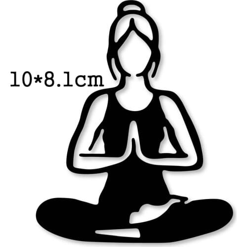 Metal Cutting Dies women Practicing yoga 2020 New Crafts Stencil For DIY Scrapbooking Paper/photo Cards Embossing Die