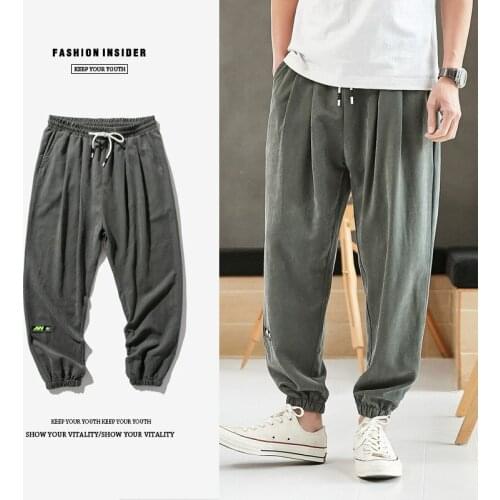 Mens Clothing Fashion Men Casual Pants Solid Sweatpants Mens Hip Hop Harem Pants Streetwear Male Trousers Joggers Streetwear