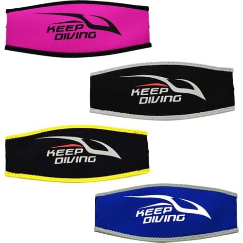Scuba Diving Neoprene Dive and Snorkel Mask Strap Cover Comfortable Diving Mask Strap Cover for Long Hair Multicolor