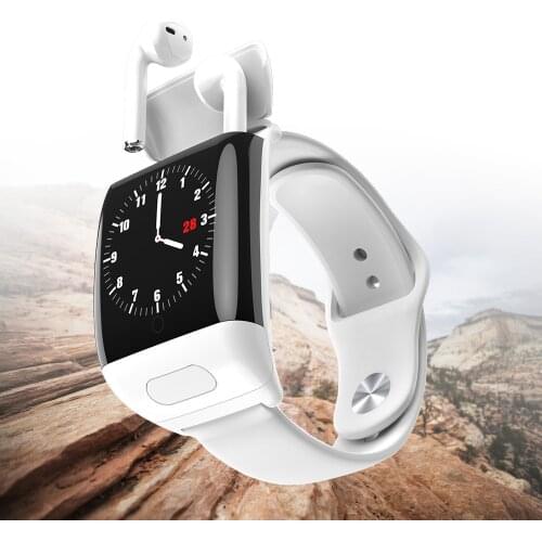 2021 Newst Smart Watch Headset Integrated Heart Rate Blood Pressure Monitoring Sport Fitness Tracker Smartwatch For Android IOS