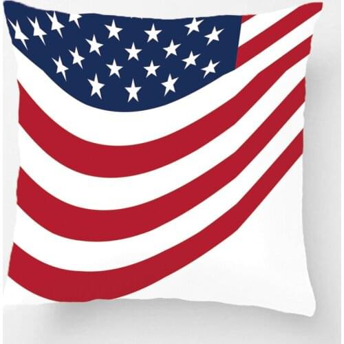 Novelty Blue And Red Stars Flag Throw Pillow Case Decorative Cushion Cover Perfect Gift By Lvsure For Car Sofa Seat