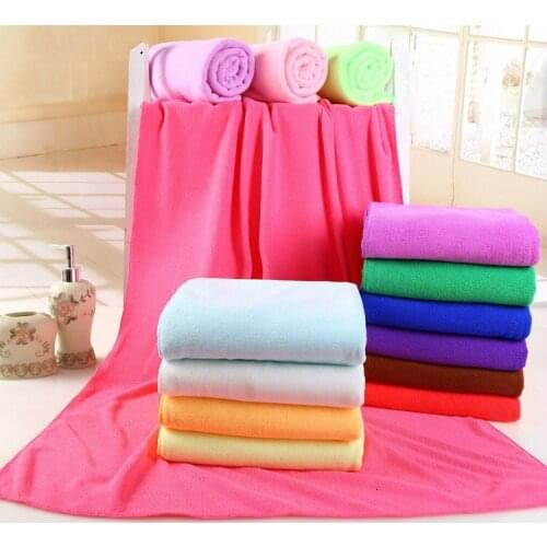 New Big Towel 70x140cm Absorbent Microfiber Bath Beach Towel Drying Washcloth Swimwear Shower Cheap Beach Towels Car Washing