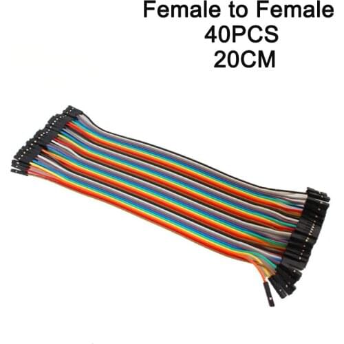 Dupont Line 40pcs 20cm Female to Female 1p-1p Jumper Wire for Raspberry Pi 3B+ Orange Pi Banana Pi with Free Shipping